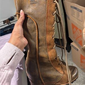 Sorel Cate The Great Women's Tan Lace-Up Boots